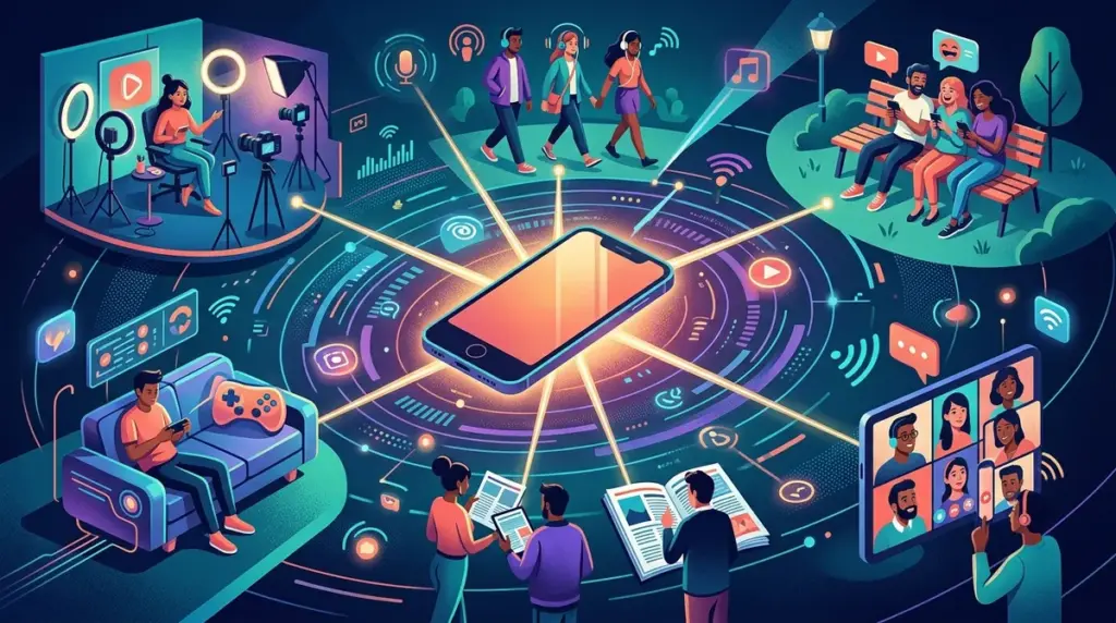 How Smartphones Became the Center of Daily Media Life