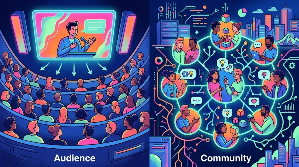The Difference Between an Audience and a Community