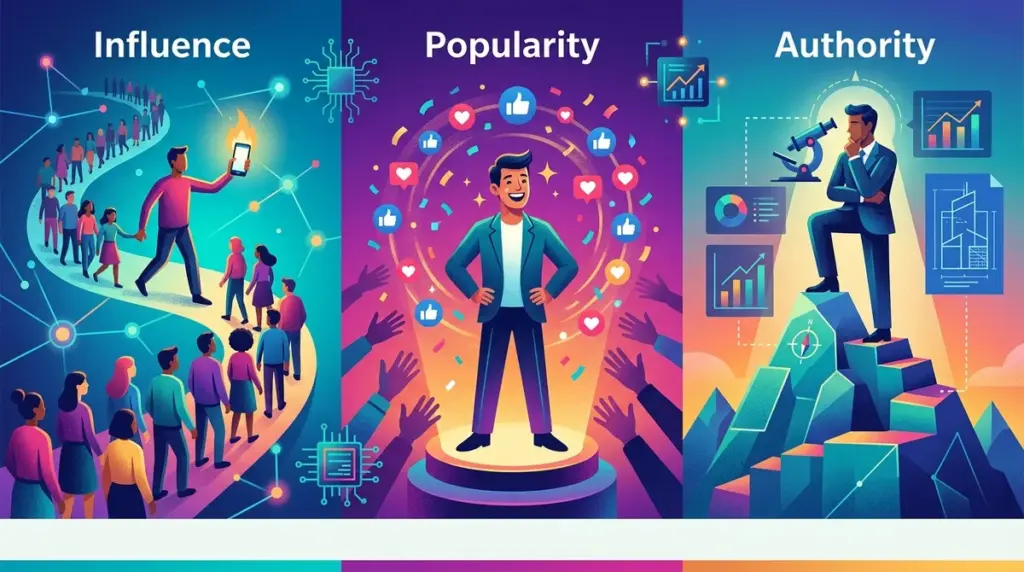 The Difference Between Influence, Popularity, and Authority