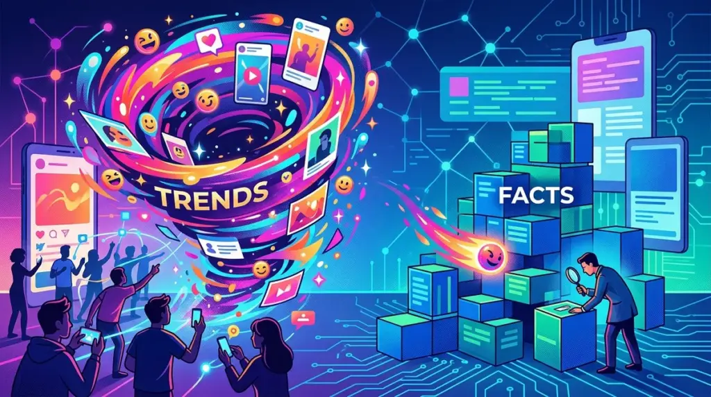 Why Trends Spread Faster Than Facts Online